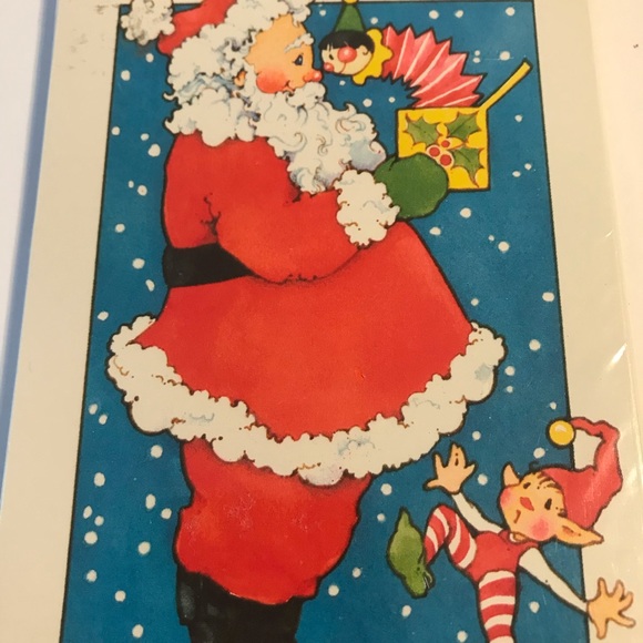 Vintage Christmas Party Invites 8 Count - Picture 3 of 8